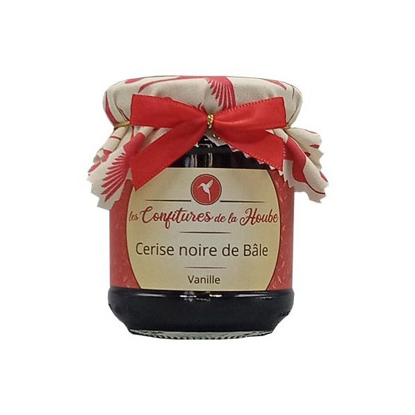 Cerise noire de Bâle Vanille 220 gr Confiture extra