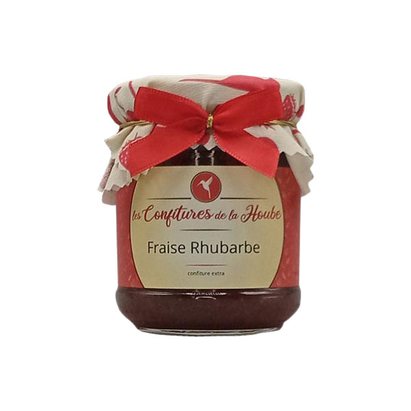 Fraise Rhubarbe 220 gr Confiture extra