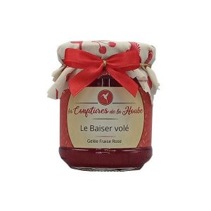 Le Baiser Volé 220 gr Gelée extra de Fraise à la Rose