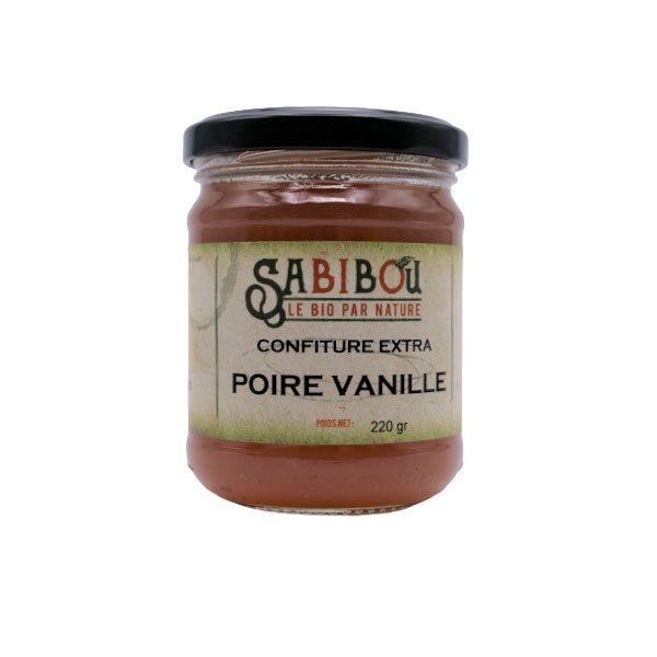 Poire Vanille 220 gr Confiture BIO