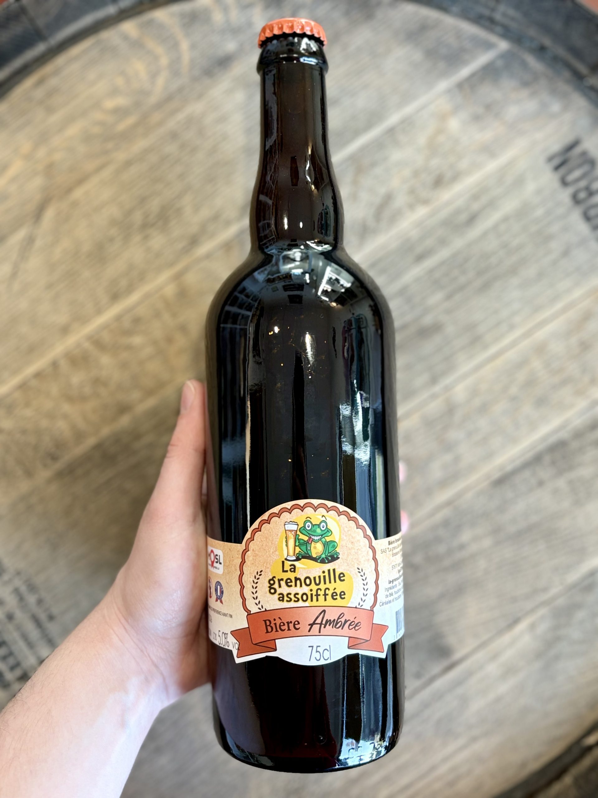 Bière ambrée 75cl