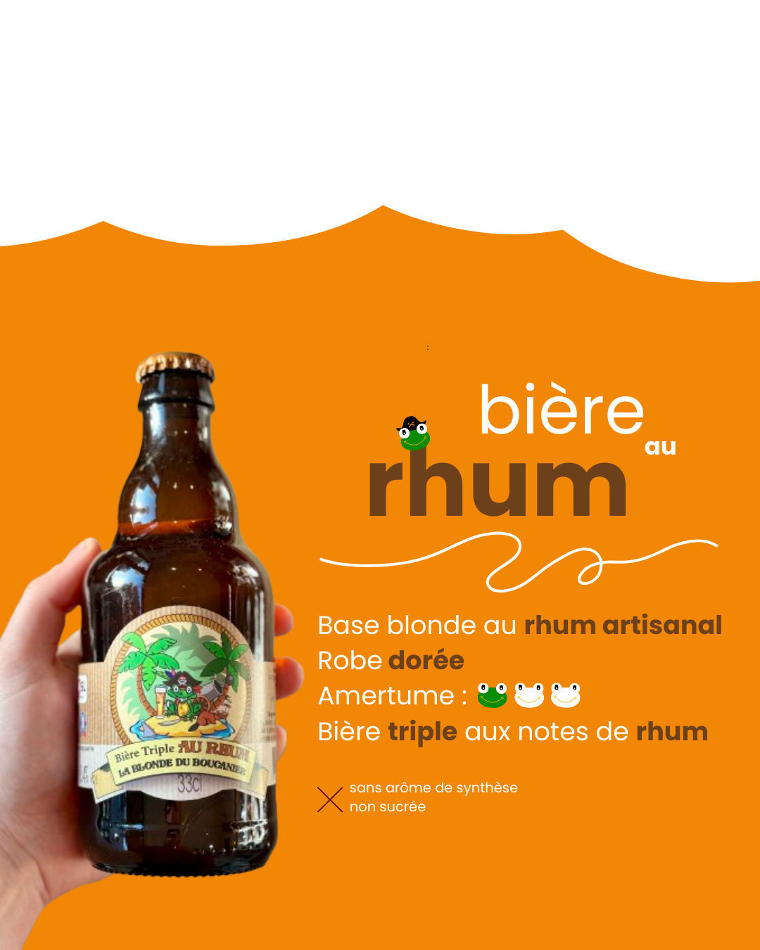 Bière au rhum 75cl – Image 2
